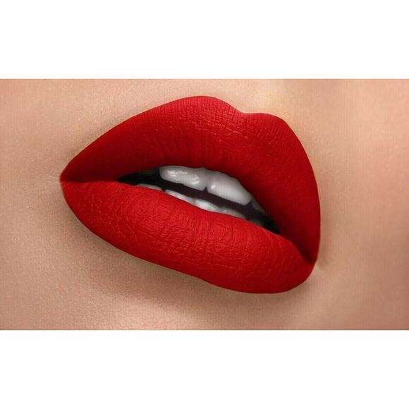 Karmela Cosmetics Silk Matte Red Lipstick in High Vibe FULL SIZE Sealed New - Picture 2 of 4